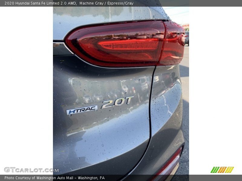 Machine Gray / Espresso/Gray 2020 Hyundai Santa Fe Limited 2.0 AWD