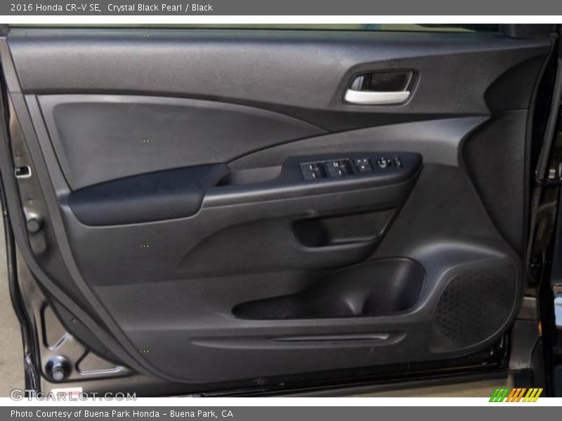 Crystal Black Pearl / Black 2016 Honda CR-V SE