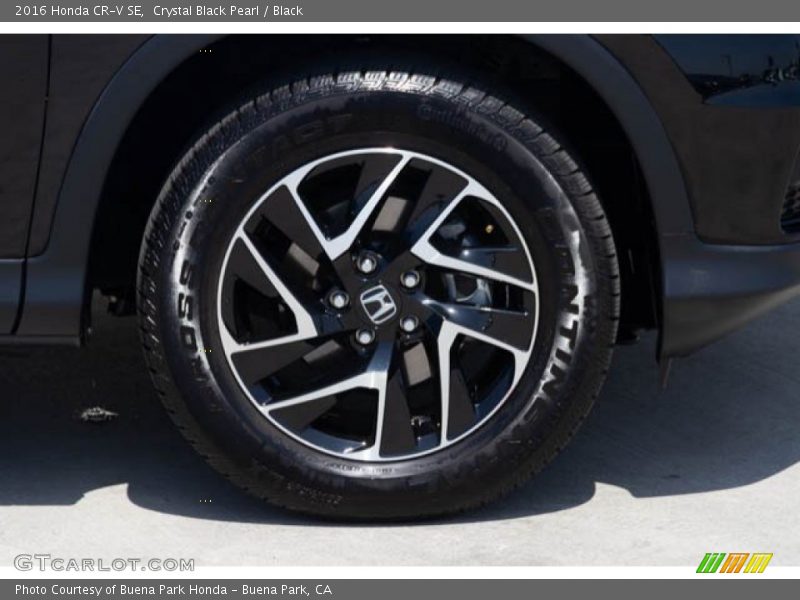 Crystal Black Pearl / Black 2016 Honda CR-V SE