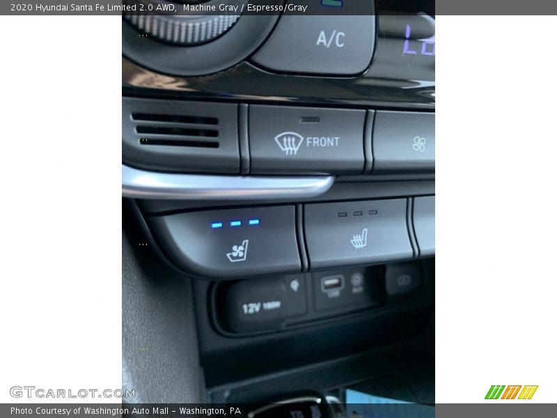 Machine Gray / Espresso/Gray 2020 Hyundai Santa Fe Limited 2.0 AWD