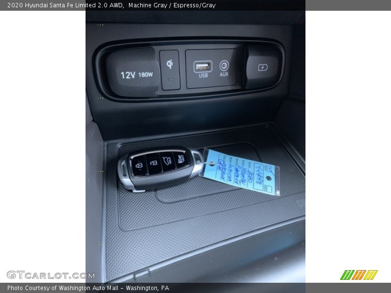 Machine Gray / Espresso/Gray 2020 Hyundai Santa Fe Limited 2.0 AWD