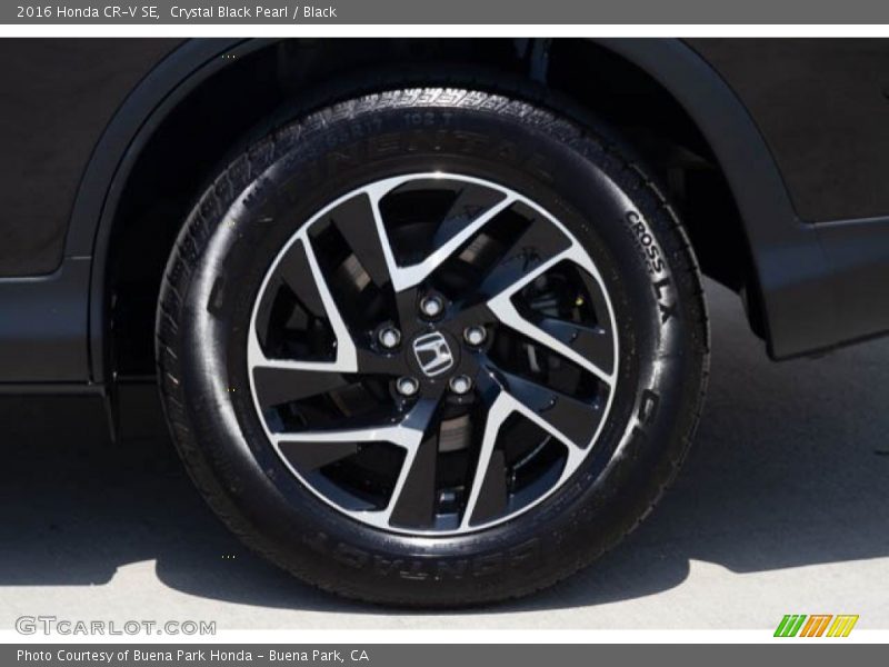 Crystal Black Pearl / Black 2016 Honda CR-V SE