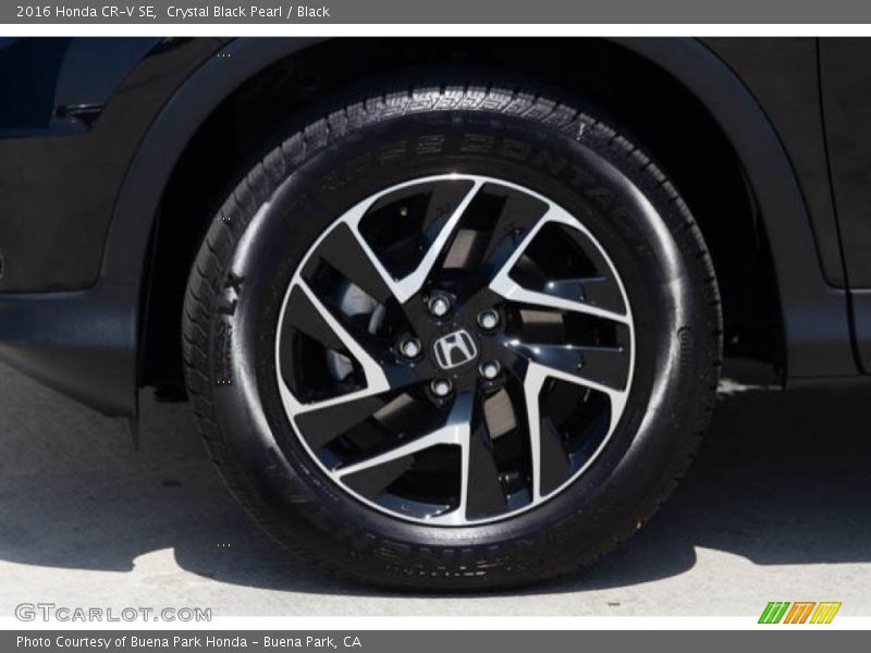 Crystal Black Pearl / Black 2016 Honda CR-V SE