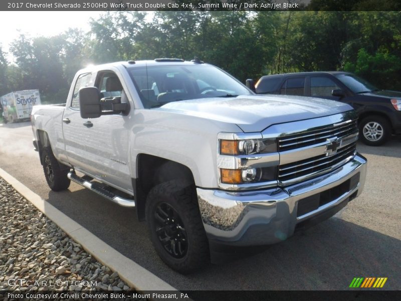 Summit White / Dark Ash/Jet Black 2017 Chevrolet Silverado 2500HD Work Truck Double Cab 4x4