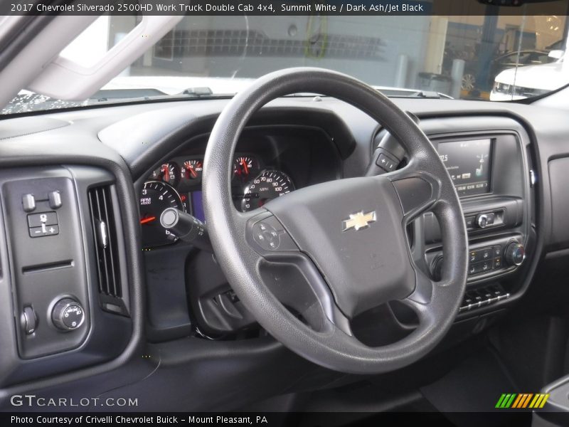 Summit White / Dark Ash/Jet Black 2017 Chevrolet Silverado 2500HD Work Truck Double Cab 4x4