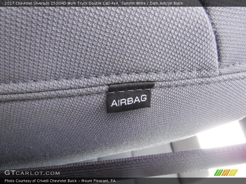 Summit White / Dark Ash/Jet Black 2017 Chevrolet Silverado 2500HD Work Truck Double Cab 4x4