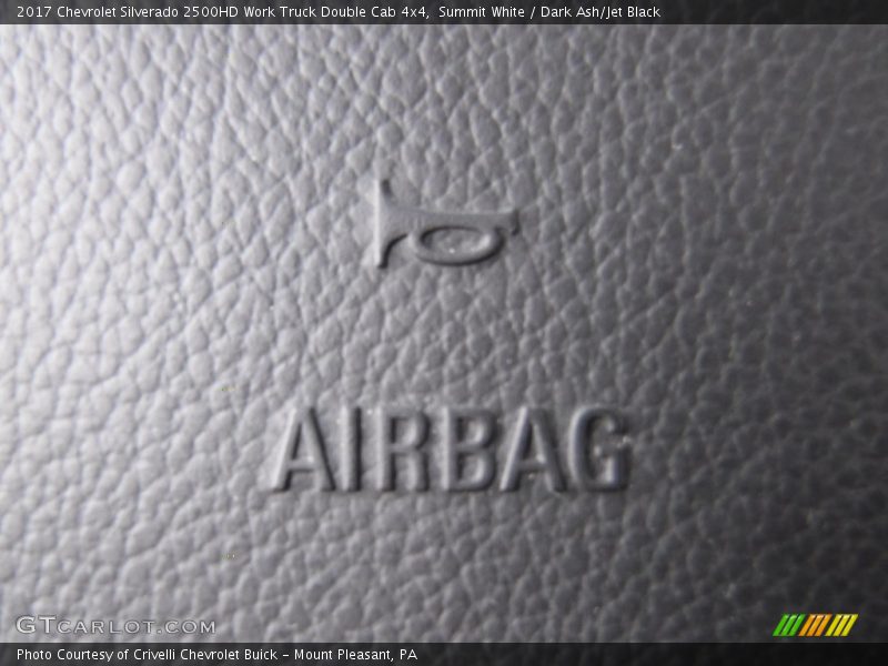 Summit White / Dark Ash/Jet Black 2017 Chevrolet Silverado 2500HD Work Truck Double Cab 4x4