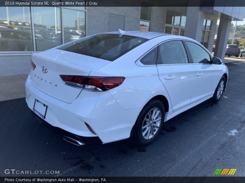 Quartz White Pearl / Gray 2019 Hyundai Sonata SE