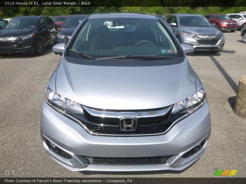 Lunar Silver Metallic / Black 2019 Honda Fit EX