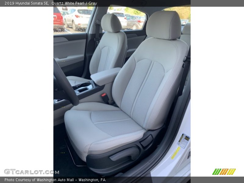 Quartz White Pearl / Gray 2019 Hyundai Sonata SE