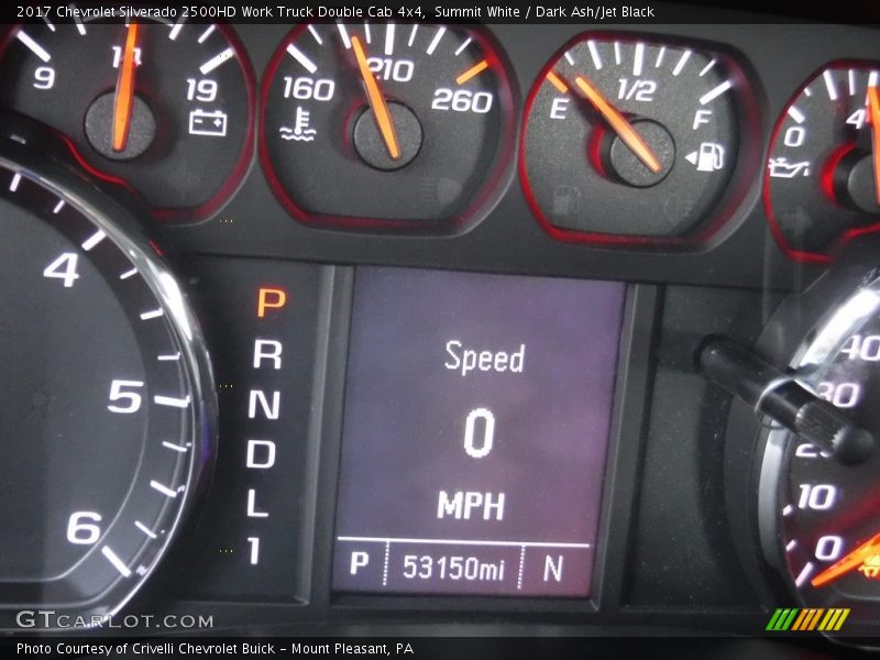 Summit White / Dark Ash/Jet Black 2017 Chevrolet Silverado 2500HD Work Truck Double Cab 4x4