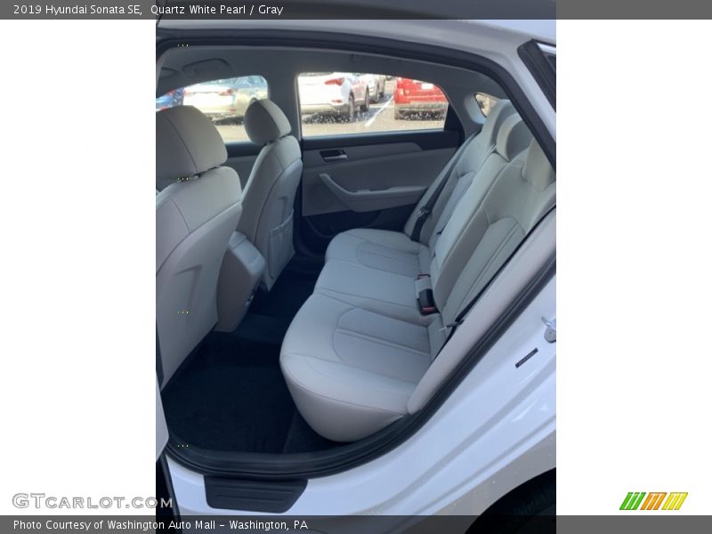 Quartz White Pearl / Gray 2019 Hyundai Sonata SE