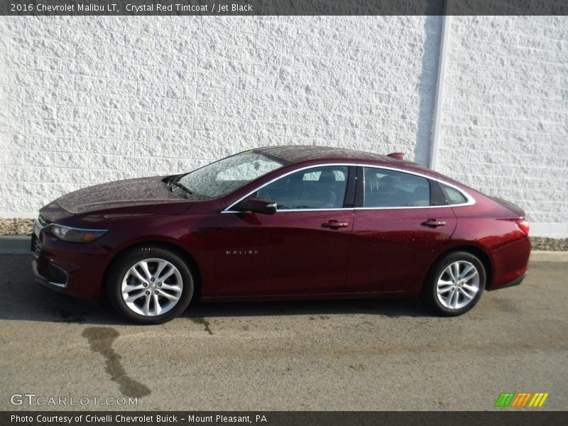 Crystal Red Tintcoat / Jet Black 2016 Chevrolet Malibu LT