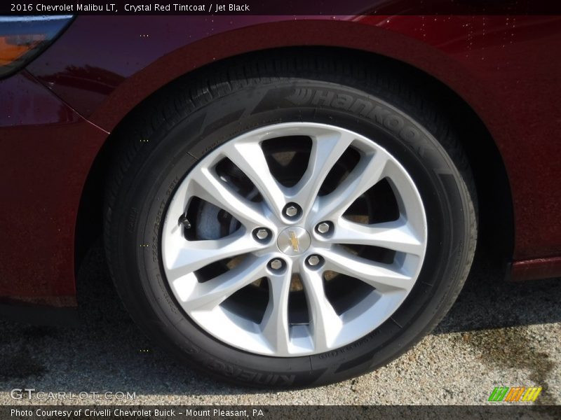 Crystal Red Tintcoat / Jet Black 2016 Chevrolet Malibu LT