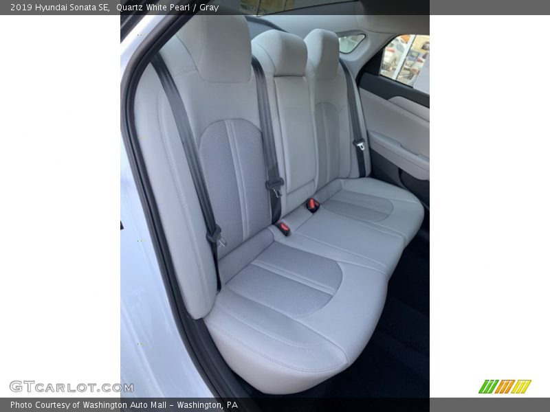 Quartz White Pearl / Gray 2019 Hyundai Sonata SE