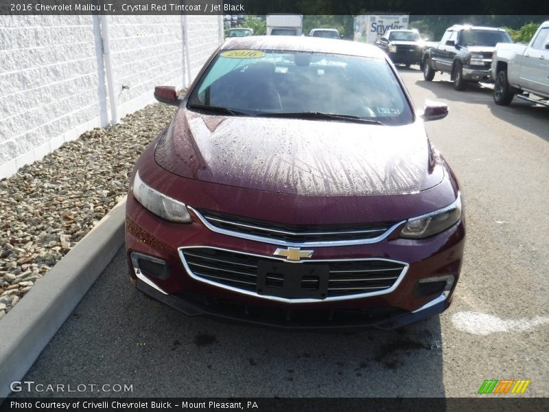 Crystal Red Tintcoat / Jet Black 2016 Chevrolet Malibu LT