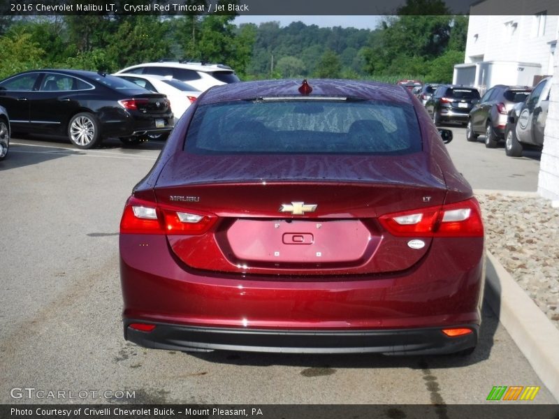 Crystal Red Tintcoat / Jet Black 2016 Chevrolet Malibu LT