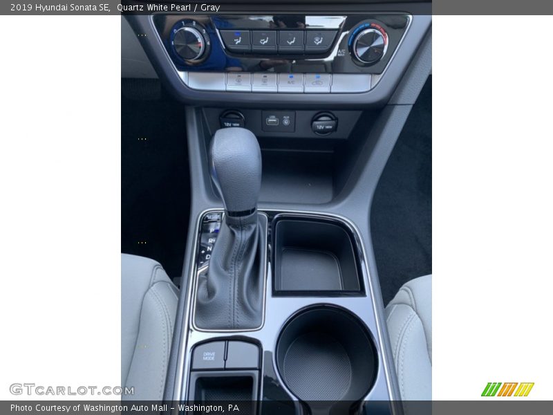Quartz White Pearl / Gray 2019 Hyundai Sonata SE