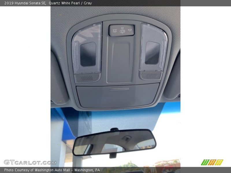 Quartz White Pearl / Gray 2019 Hyundai Sonata SE