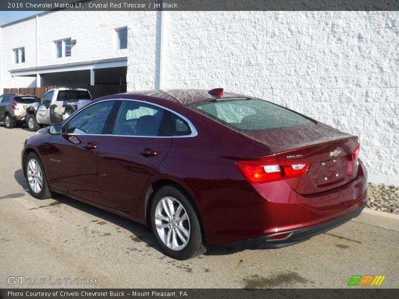 Crystal Red Tintcoat / Jet Black 2016 Chevrolet Malibu LT