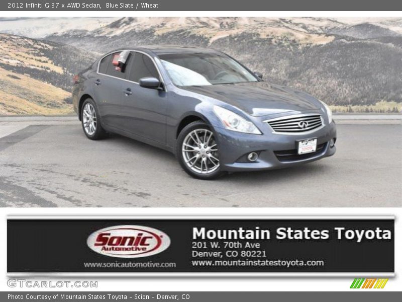 Blue Slate / Wheat 2012 Infiniti G 37 x AWD Sedan