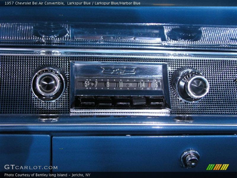 Larkspur Blue / Larkspur Blue/Harbor Blue 1957 Chevrolet Bel Air Convertible