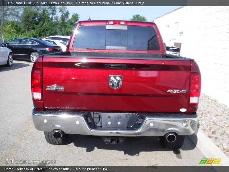 Delmonico Red Pearl / Black/Diesel Gray 2019 Ram 1500 Big Horn Crew Cab 4x4