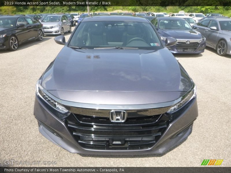 Modern Steel Metallic / Black 2019 Honda Accord Sport Sedan