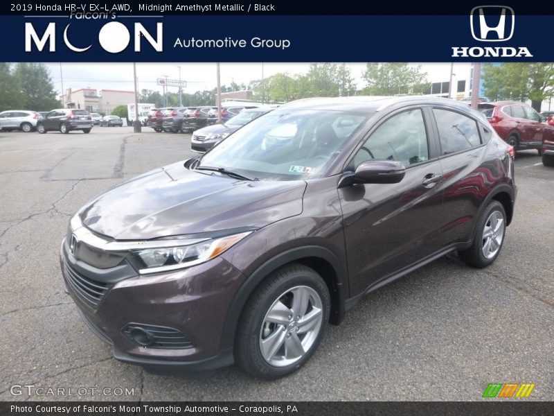 Midnight Amethyst Metallic / Black 2019 Honda HR-V EX-L AWD