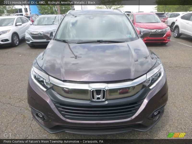 Midnight Amethyst Metallic / Black 2019 Honda HR-V EX-L AWD