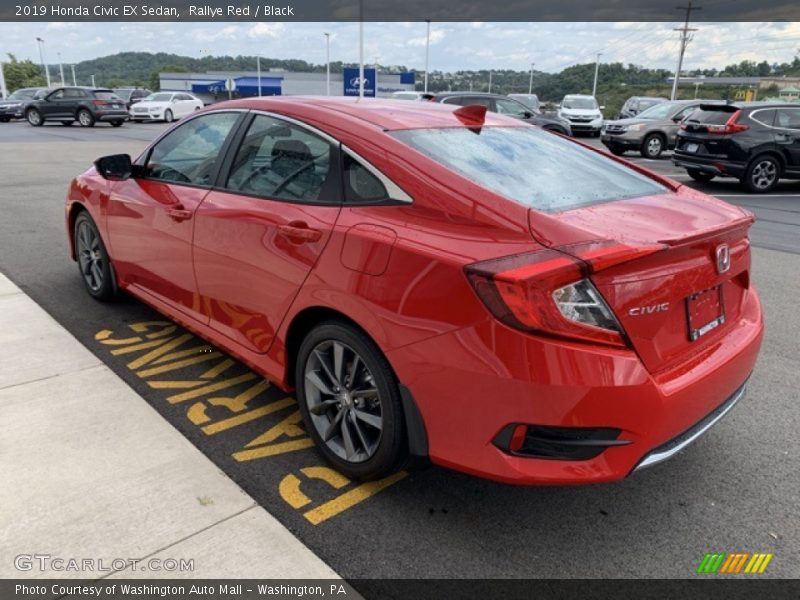 Rallye Red / Black 2019 Honda Civic EX Sedan
