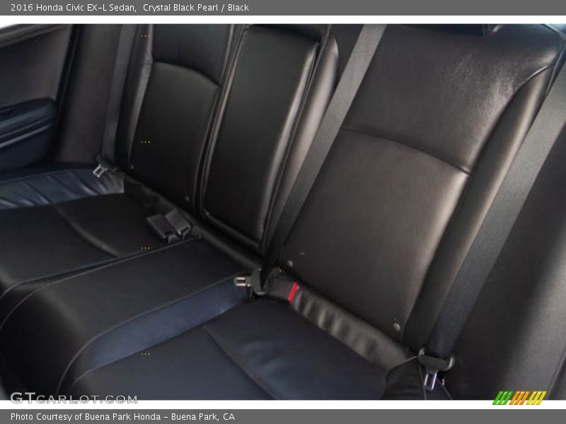 Crystal Black Pearl / Black 2016 Honda Civic EX-L Sedan