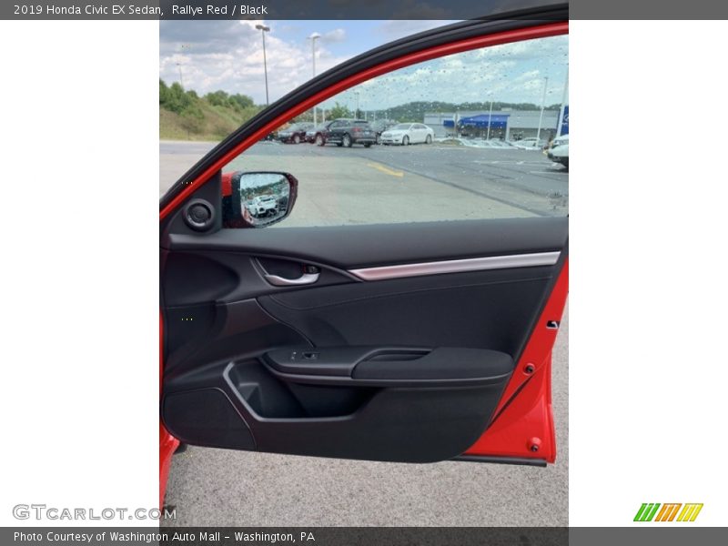 Rallye Red / Black 2019 Honda Civic EX Sedan