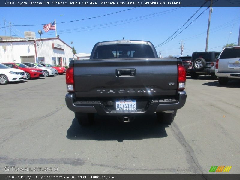 Magnetic Gray Metallic / Graphite w/Gun Metal 2018 Toyota Tacoma TRD Off Road Double Cab 4x4