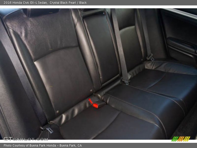Crystal Black Pearl / Black 2016 Honda Civic EX-L Sedan