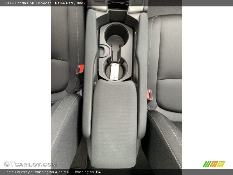 Rallye Red / Black 2019 Honda Civic EX Sedan
