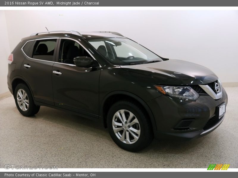 Midnight Jade / Charcoal 2016 Nissan Rogue SV AWD