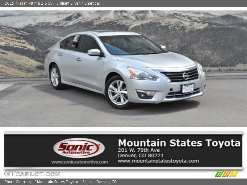 Brilliant Silver / Charcoal 2015 Nissan Altima 2.5 SV