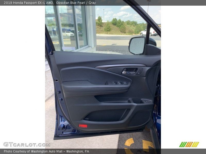 Obsidian Blue Pearl / Gray 2019 Honda Passport EX-L AWD