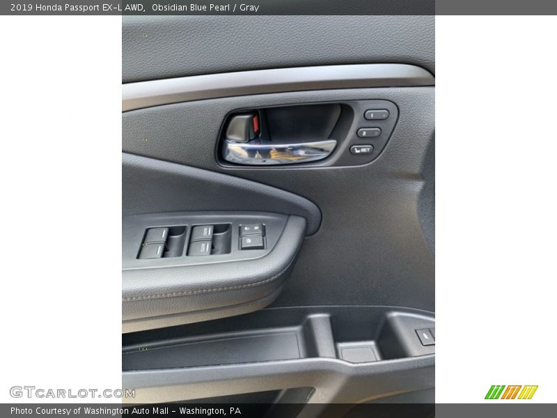 Obsidian Blue Pearl / Gray 2019 Honda Passport EX-L AWD