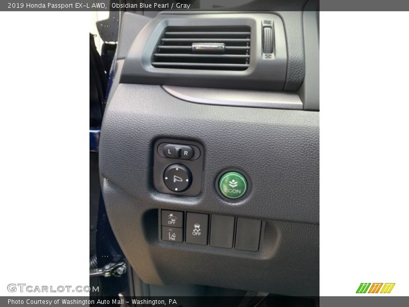 Obsidian Blue Pearl / Gray 2019 Honda Passport EX-L AWD