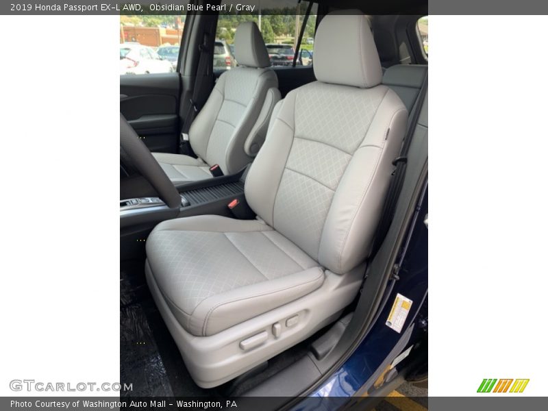 Obsidian Blue Pearl / Gray 2019 Honda Passport EX-L AWD