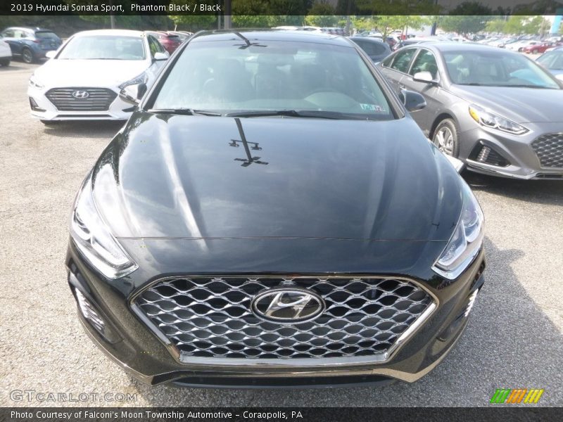 Phantom Black / Black 2019 Hyundai Sonata Sport