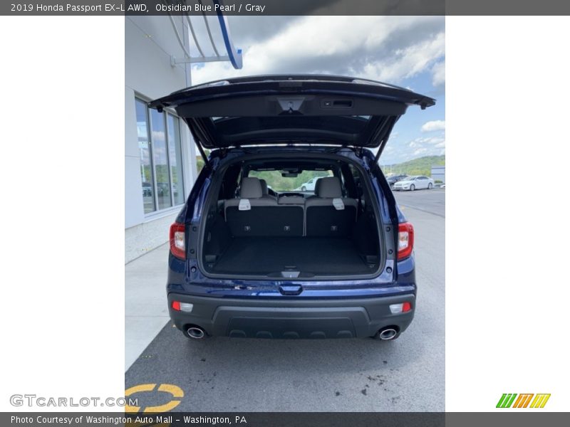 Obsidian Blue Pearl / Gray 2019 Honda Passport EX-L AWD