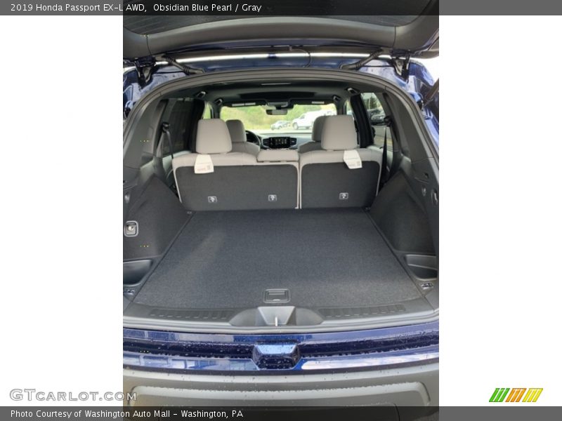 Obsidian Blue Pearl / Gray 2019 Honda Passport EX-L AWD