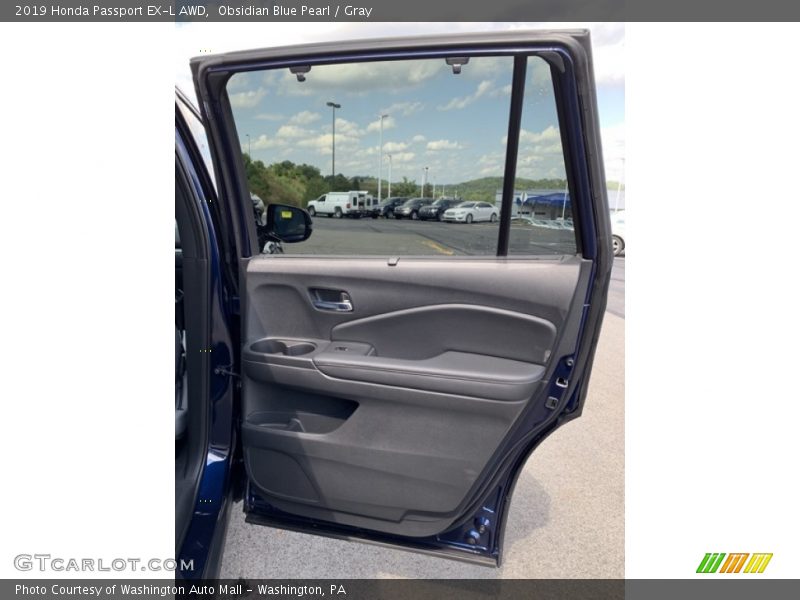 Obsidian Blue Pearl / Gray 2019 Honda Passport EX-L AWD