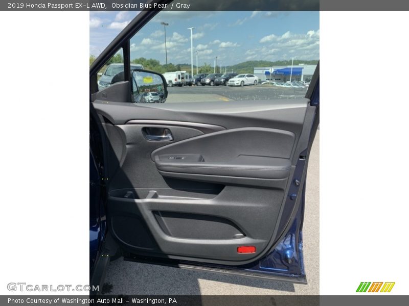 Obsidian Blue Pearl / Gray 2019 Honda Passport EX-L AWD