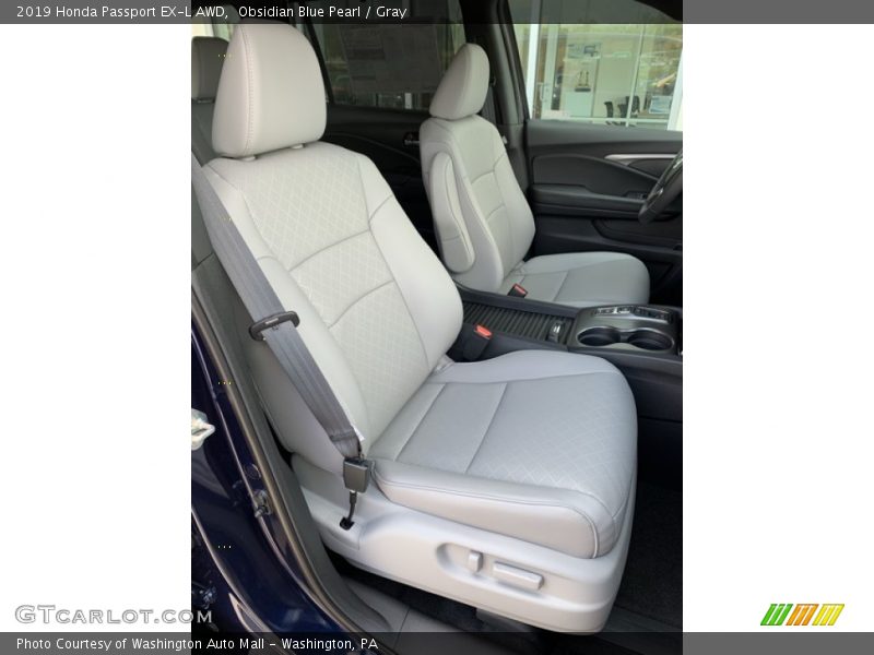 Obsidian Blue Pearl / Gray 2019 Honda Passport EX-L AWD