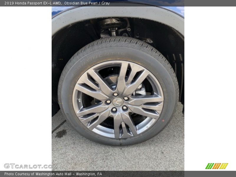 Obsidian Blue Pearl / Gray 2019 Honda Passport EX-L AWD