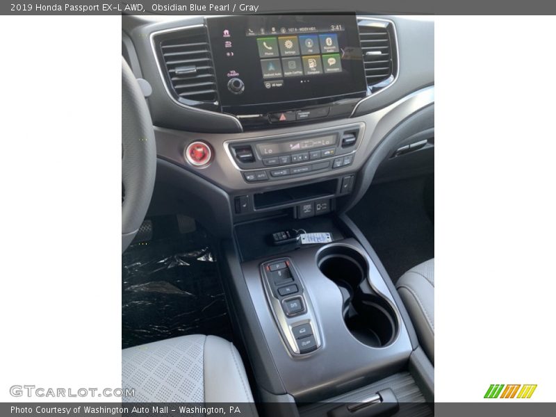 Obsidian Blue Pearl / Gray 2019 Honda Passport EX-L AWD
